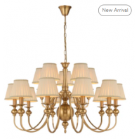 TELBIX-SIEDEL 15 LIGHT PENDANT W/SHADE